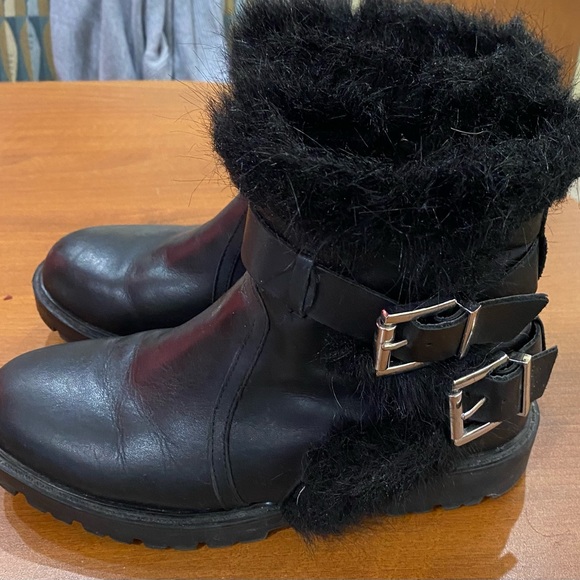 Leather Charles David Moto Boot Size 7 - Picture 3 of 4